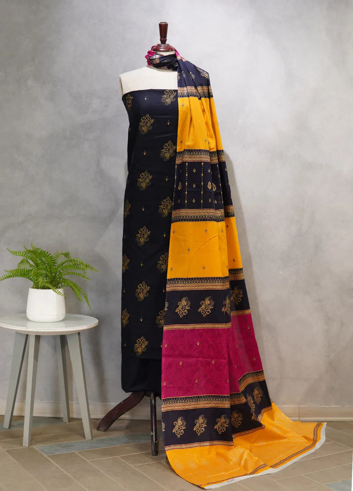 Farah n Faria By Bin Saeed Printed Lawn Suit Unstitched 3 Piece BS24F D-10 - Summer Collection