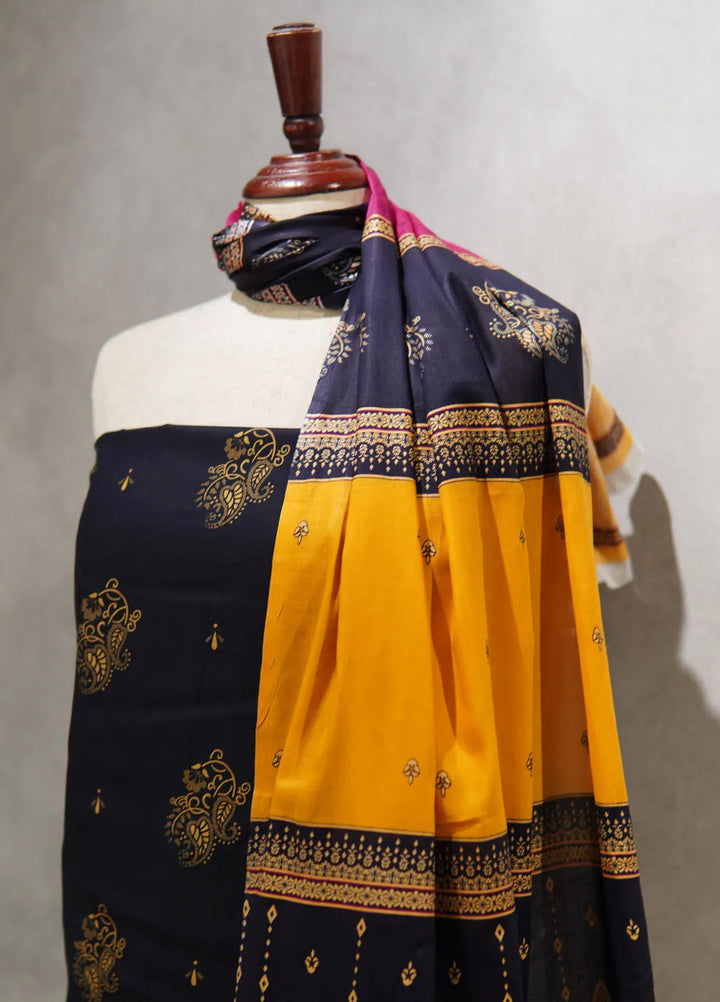 Farah n Faria By Bin Saeed Printed Lawn Suit Unstitched 3 Piece BS24F D-10 - Summer Collection