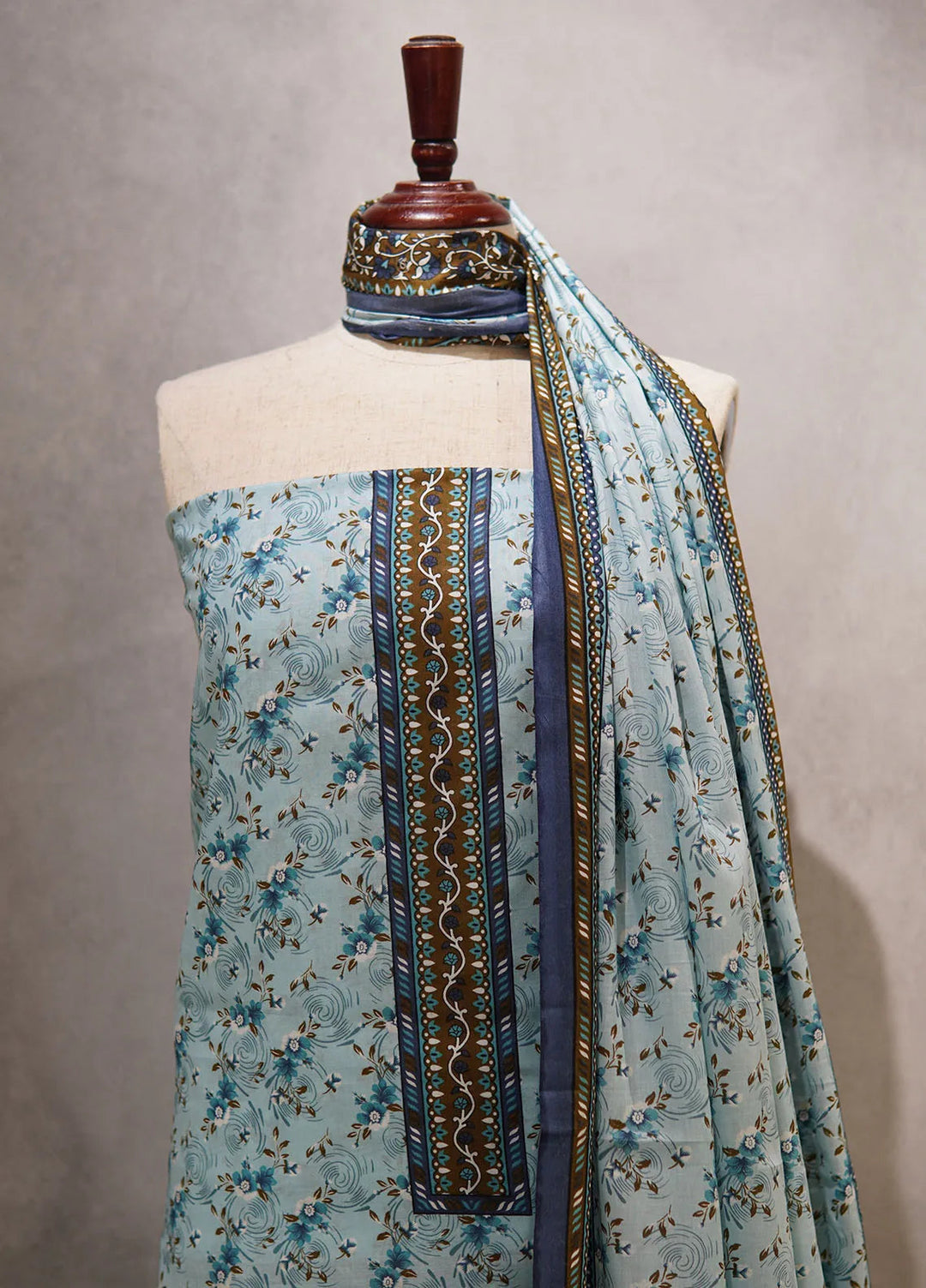 Farah n Faria By Bin Saeed Printed Lawn Suit Unstitched 3 Piece BS24F D-12A - Summer Collection