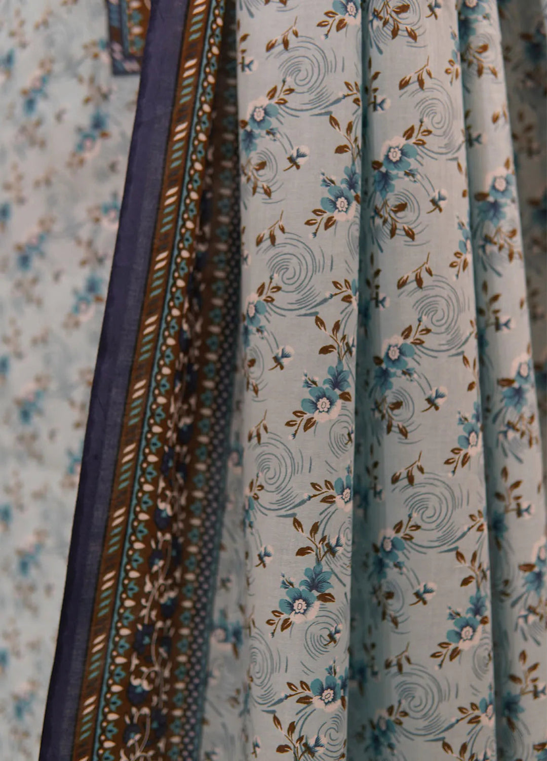 Farah n Faria By Bin Saeed Printed Lawn Suit Unstitched 3 Piece BS24F D-12A - Summer Collection