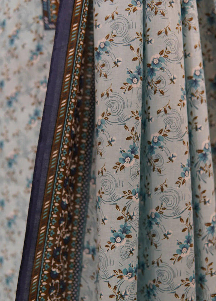 Farah n Faria By Bin Saeed Printed Lawn Suit Unstitched 3 Piece BS24F D-12A - Summer Collection