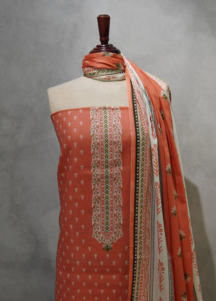 Farah n Faria By Bin Saeed Printed Lawn Suit Unstitched 3 Piece BS24F D-13A - Summer Collection