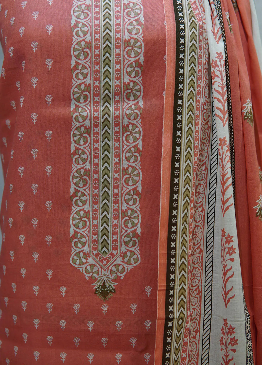 Farah n Faria By Bin Saeed Printed Lawn Suit Unstitched 3 Piece BS24F D-13A - Summer Collection