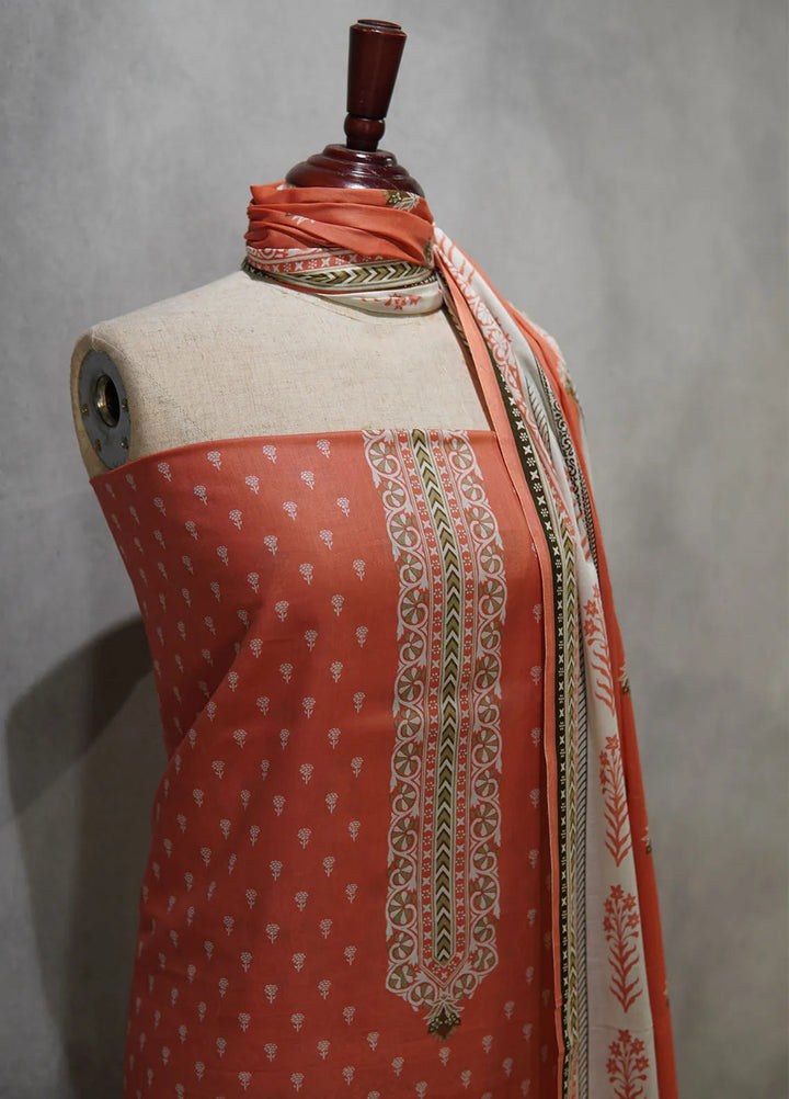 Farah n Faria By Bin Saeed Printed Lawn Suit Unstitched 3 Piece BS24F D-13A - Summer Collection