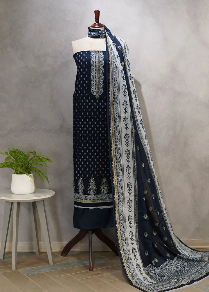 Farah n Faria By Bin Saeed Printed Lawn Suit Unstitched 3 Piece BS24F D-13B - Summer Collection