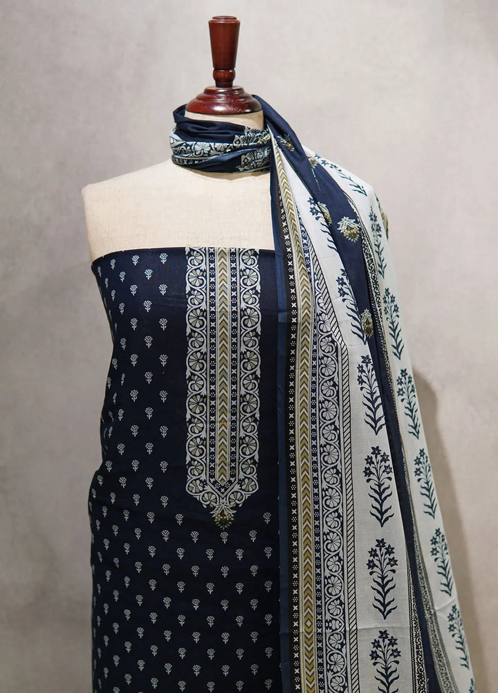 Farah n Faria By Bin Saeed Printed Lawn Suit Unstitched 3 Piece BS24F D-13B - Summer Collection