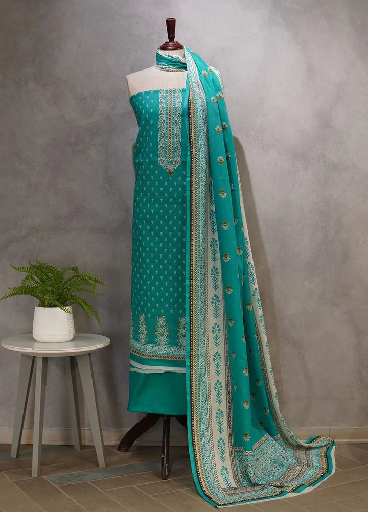 Farah n Faria By Bin Saeed Printed Lawn Suit Unstitched 3 Piece BS24F D-13C - Summer Collection