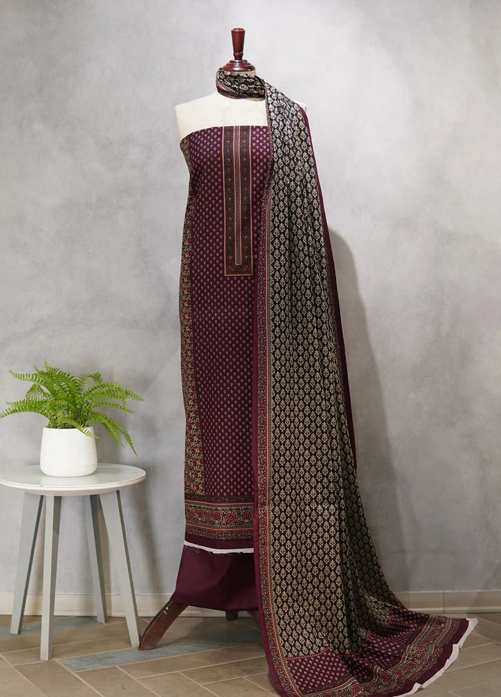 Farah n Faria By Bin Saeed Printed Lawn Suit Unstitched 3 Piece BS24F D-14A - Summer Collection