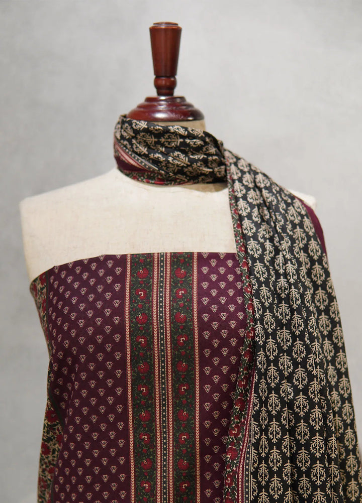 Farah n Faria By Bin Saeed Printed Lawn Suit Unstitched 3 Piece BS24F D-14A - Summer Collection