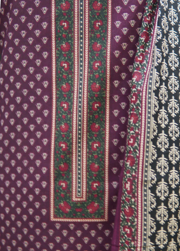 Farah n Faria By Bin Saeed Printed Lawn Suit Unstitched 3 Piece BS24F D-14A - Summer Collection