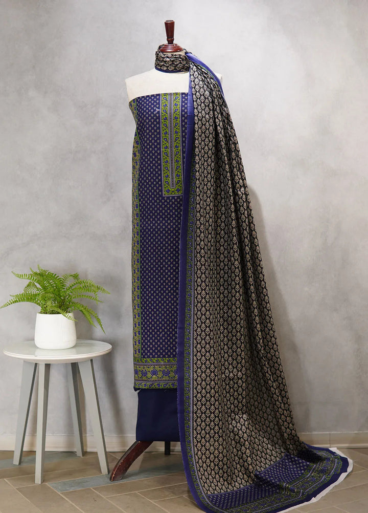 Farah n Faria By Bin Saeed Printed Lawn Suit Unstitched 3 Piece BS24F D-14B - Summer Collection