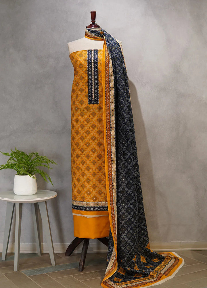 Farah n Faria By Bin Saeed Printed Lawn Suit Unstitched 3 Piece BS24F D-16A - Summer Collection