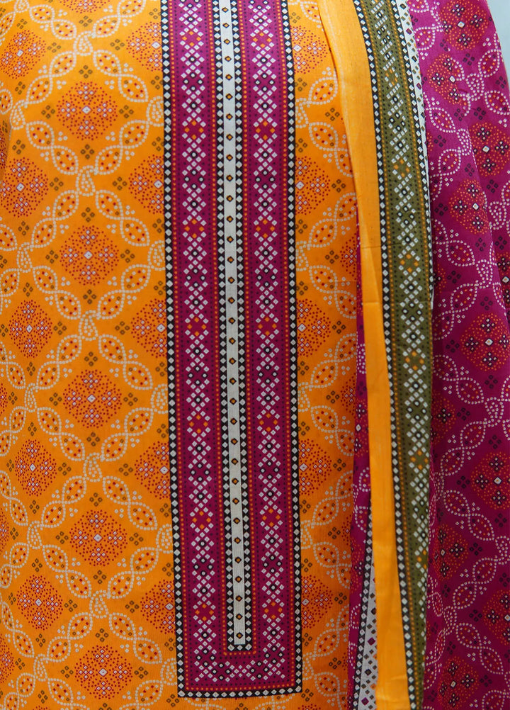 Farah n Faria By Bin Saeed Printed Lawn Suit Unstitched 3 Piece BS24F D-16B - Summer Collection