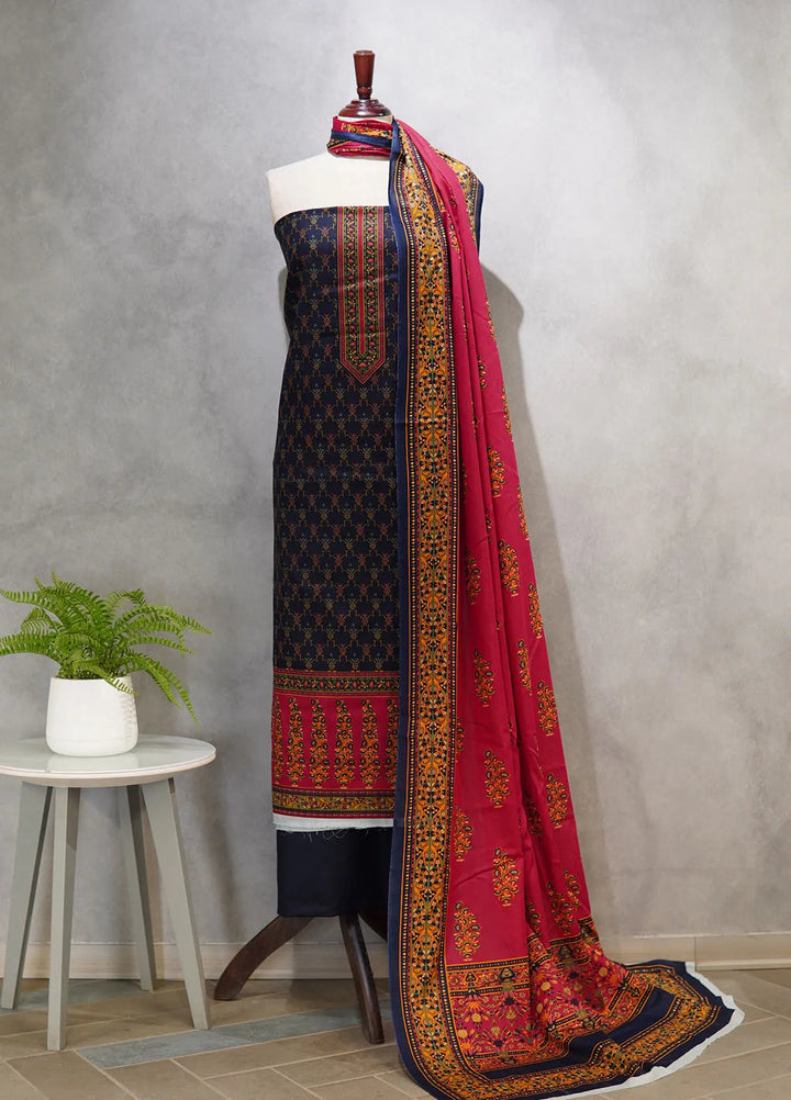 Farah n Faria By Bin Saeed Printed Lawn Suit Unstitched 3 Piece BS24F D-17A - Summer Collection