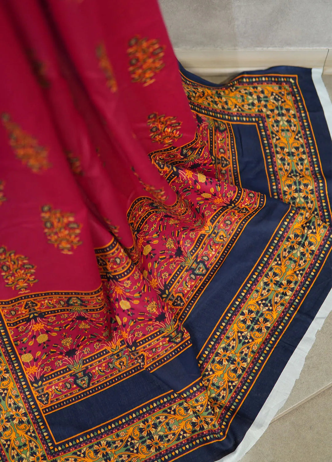 Farah n Faria By Bin Saeed Printed Lawn Suit Unstitched 3 Piece BS24F D-17A - Summer Collection