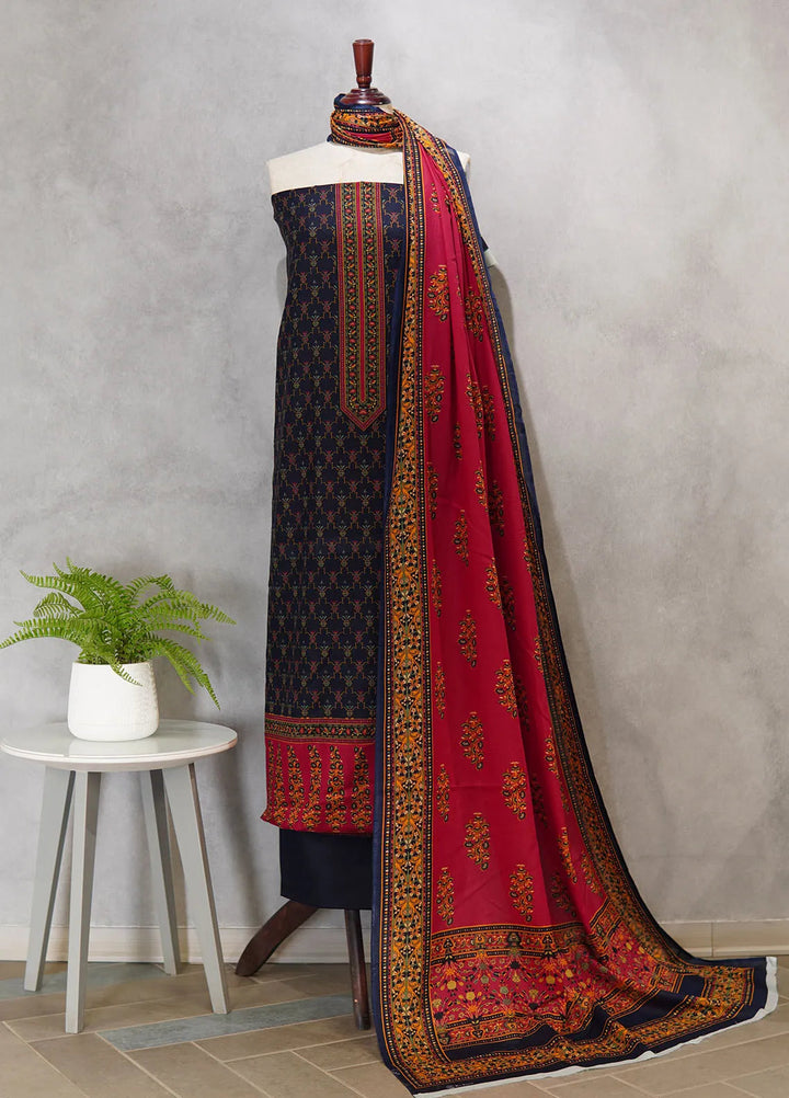 Farah n Faria By Bin Saeed Printed Lawn Suit Unstitched 3 Piece BS24F D-17B - Summer Collection