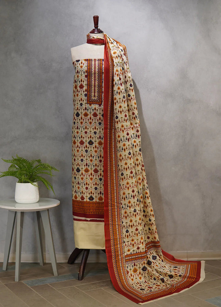 Farah n Faria By Bin Saeed Printed Lawn Suit Unstitched 3 Piece BS24F D-6 - Summer Collection