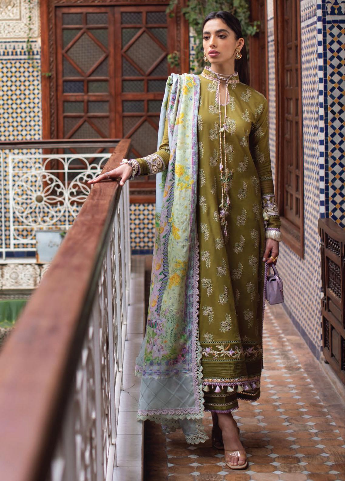 Kesh By Farah Talib Aziz Embroidered Lawn Suits Unstitched 3 Piece ...
