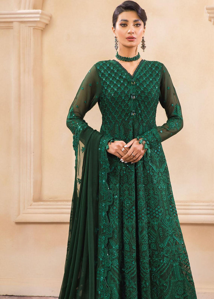 Farasha Embroidered Chiffon Suits Unstitched 3 Piece FSH22C 01 Glimmer - Luxury Collection