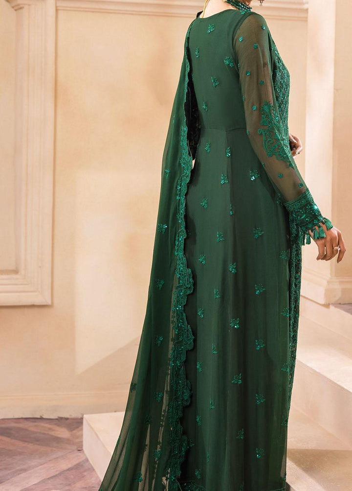 Farasha Embroidered Chiffon Suits Unstitched 3 Piece FSH22C 01 Glimmer - Luxury Collection