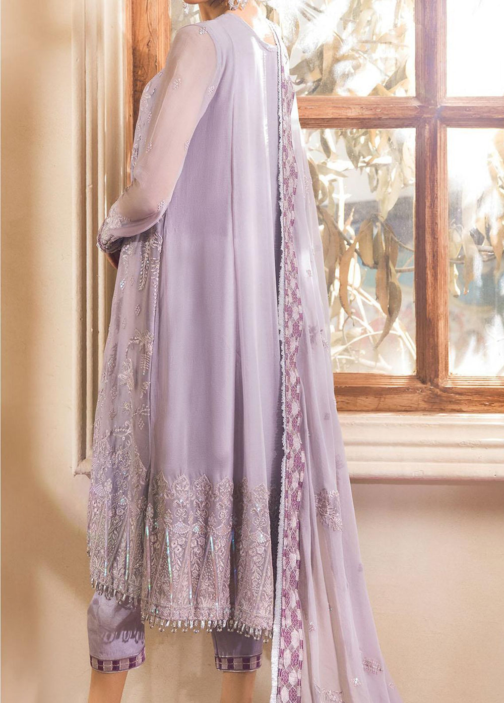 Farasha Embroidered Chiffon Suits Unstitched 3 Piece FSH22C 04 Clarisse - Luxury Collection