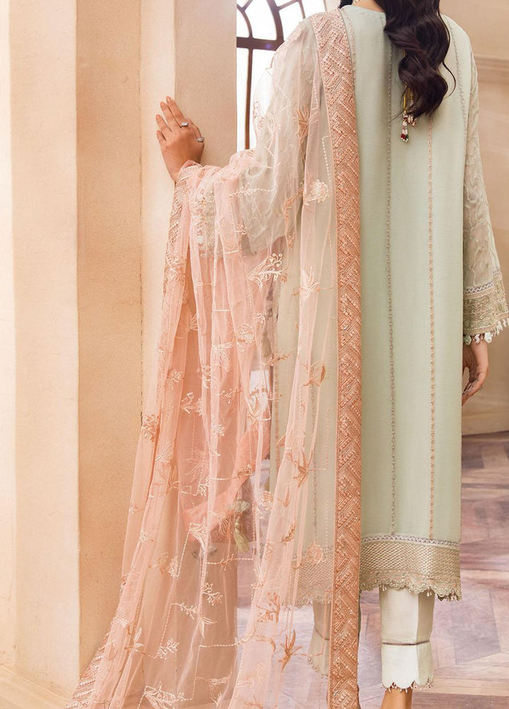 Farasha Embroidered Chiffon Suits Unstitched 3 Piece FSH22C 05 Breeze - Luxury Collection
