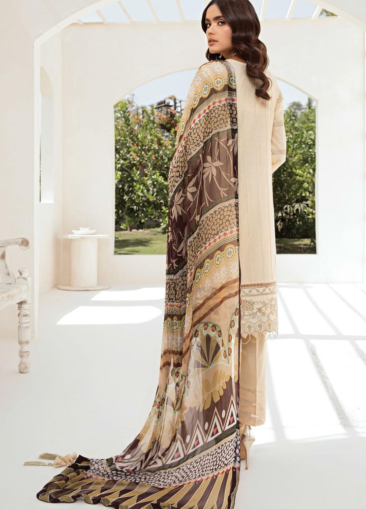 Farasha Embroidered Lawn Suits Unstitched 3 Piece FSH21-L2 05 Autumn Wind - Festive Collection