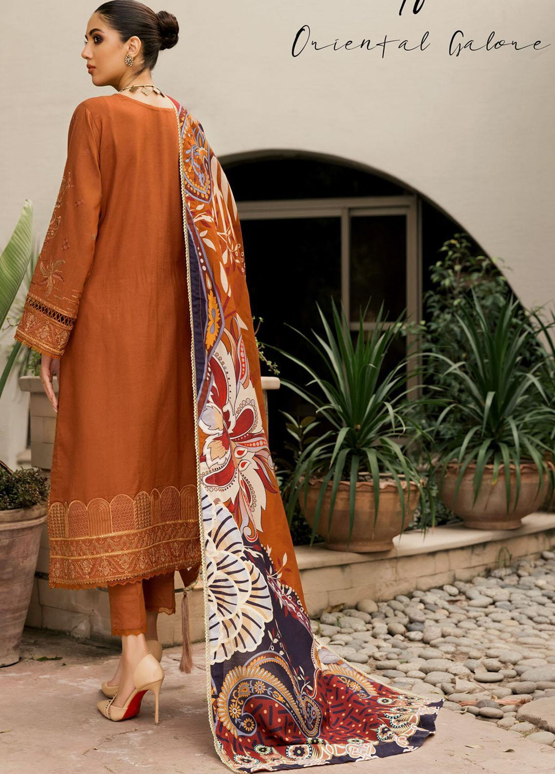 Farasha Embroidered Khaddar Suits Unstitched 3 Piece FSH21K 10 Oriental Galore - Winter Collection