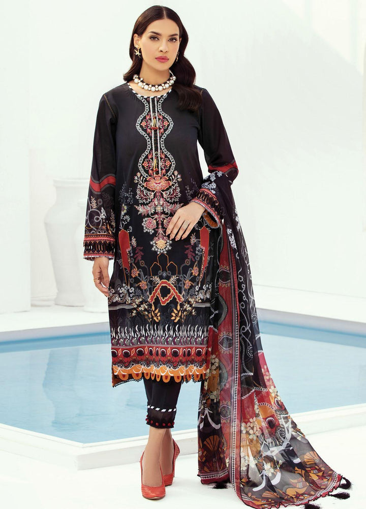 Farasha Embroidered Lawn Suits Unstitched 3 Piece FSH21L 01-AURORA EMINENCE - Summer Collection