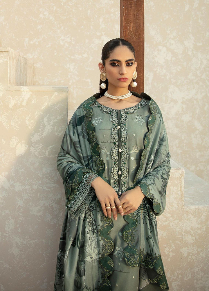 Farasha Embroidered Linen Suits Unstitched 3 Piece FSH21L 06-RIVERIA - Winter Collection