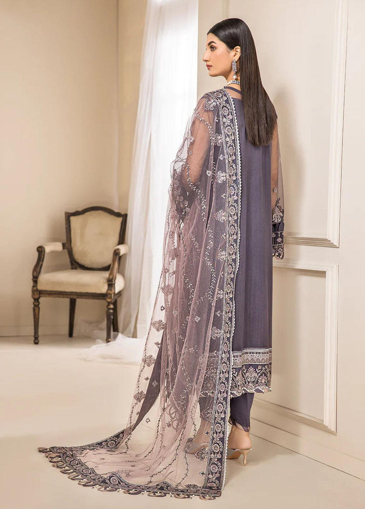 Luxe Atelier By Farasha Embroidered Net Suits Unstitched 3 Piece FSH22LA 04 Melanie - Luxury Collection