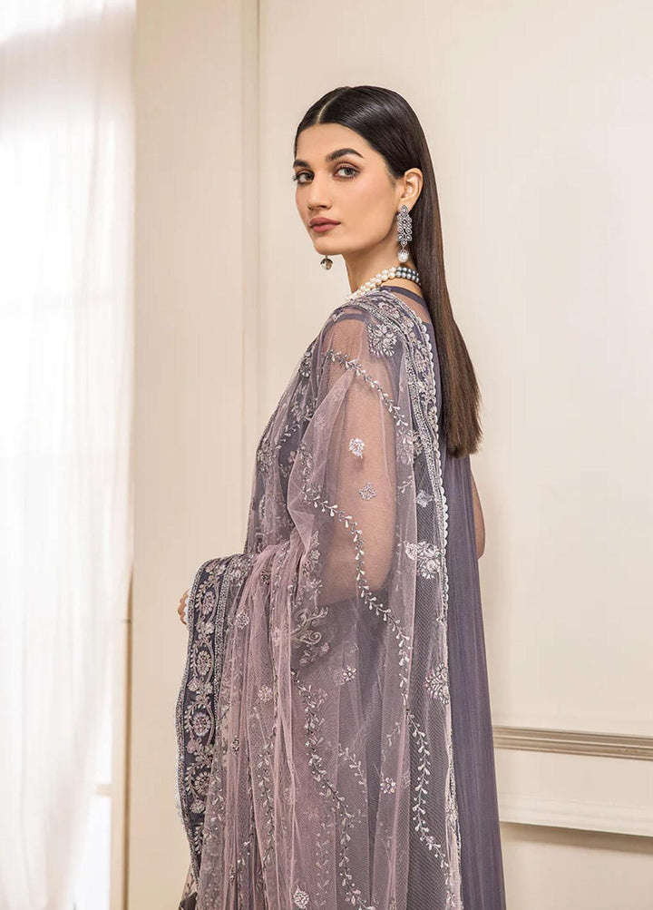 Luxe Atelier By Farasha Embroidered Net Suits Unstitched 3 Piece FSH22LA 04 Melanie - Luxury Collection