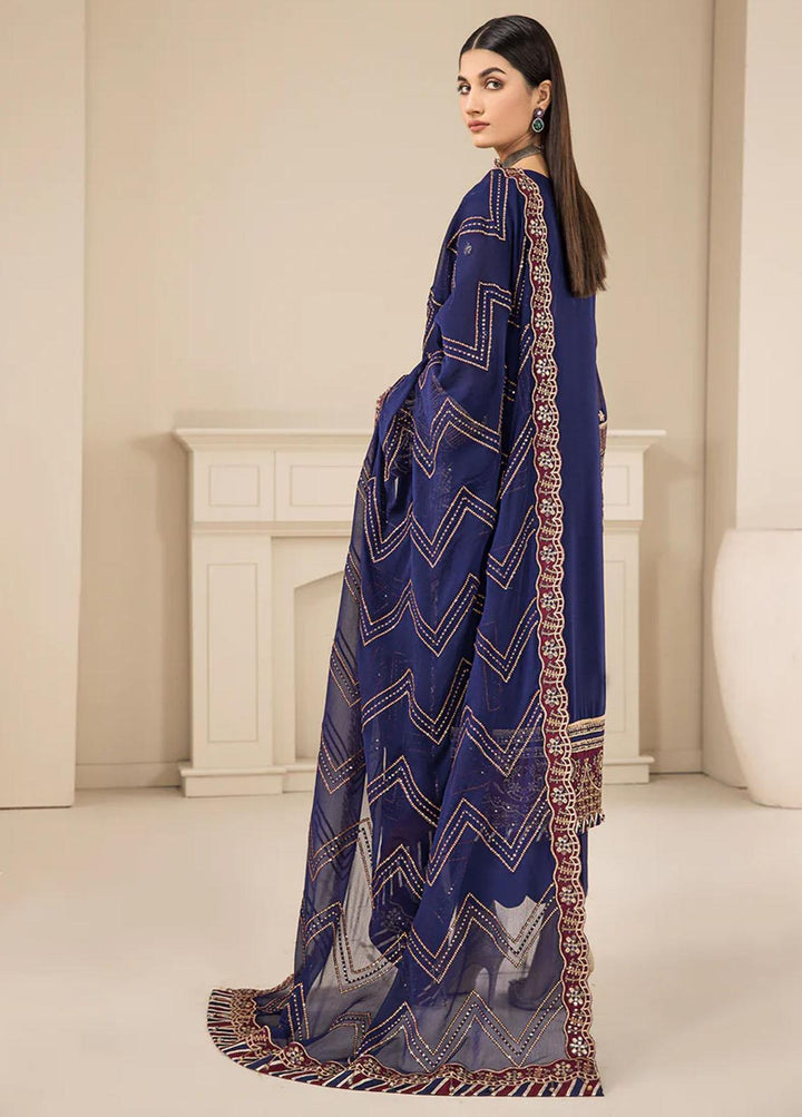 Luxe Atelier By Farasha Embroidered Chiffon Suits Unstitched 3 Piece FSH22LA 06 Kaia - Luxury Collection