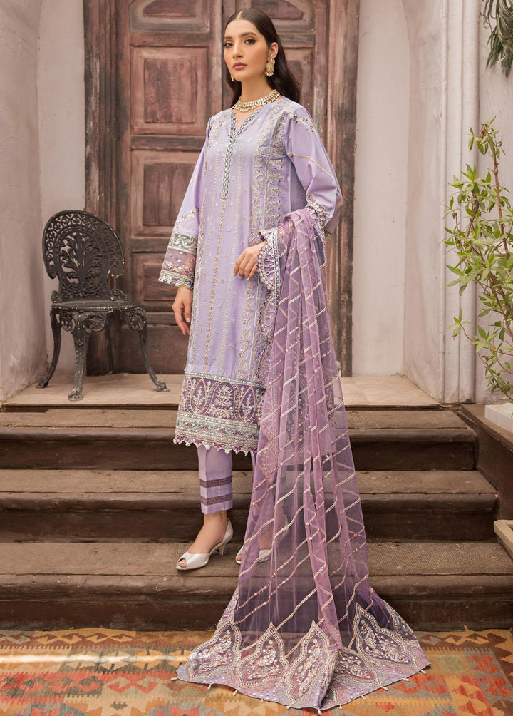 Meharma By Farasha Embroidered Lawn Suits Unstitched 3 Piece FSH22M 02 Sibel - Festive Collection