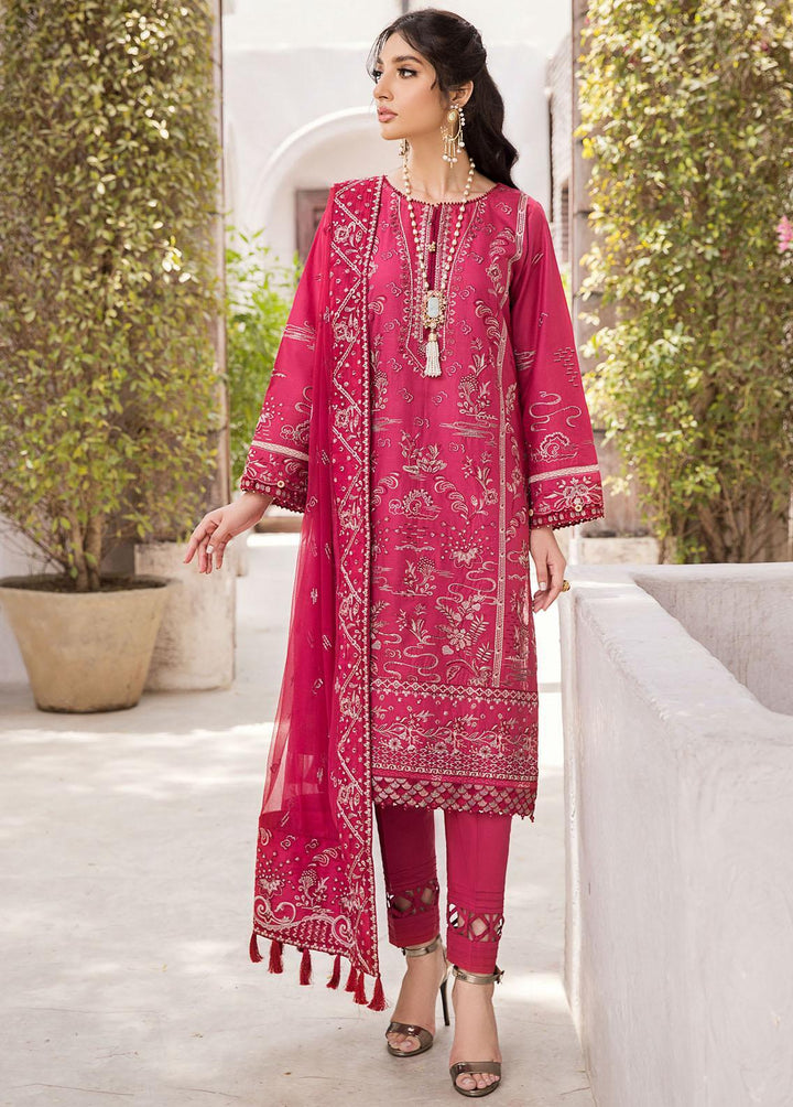 Meharma By Farasha Embroidered Lawn Suits Unstitched 3 Piece FSH22M 04 Gulnaar - Festive Collection