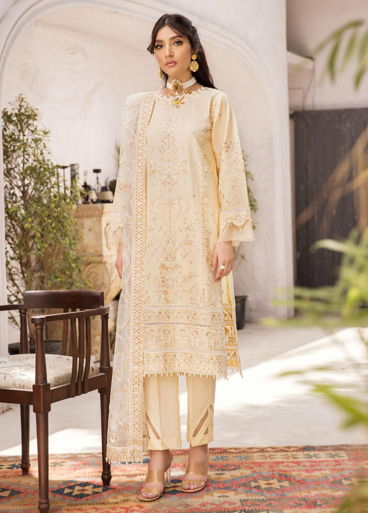 Meharma By Farasha Embroidered Lawn Suits Unstitched 3 Piece FSH22M 05 Zeenat - Festive Collection
