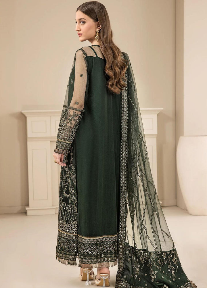 Farasha Embroidered Net Suits Unstitched 3 Piece FSH23LA D-03 Florican - Formal Collection