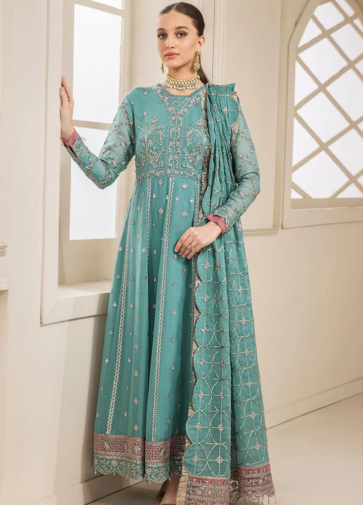 Farasha Embroidered Chiffon Suits Unstitched 3 Piece FSH23LA D-06 Mellisa - Formal Collection