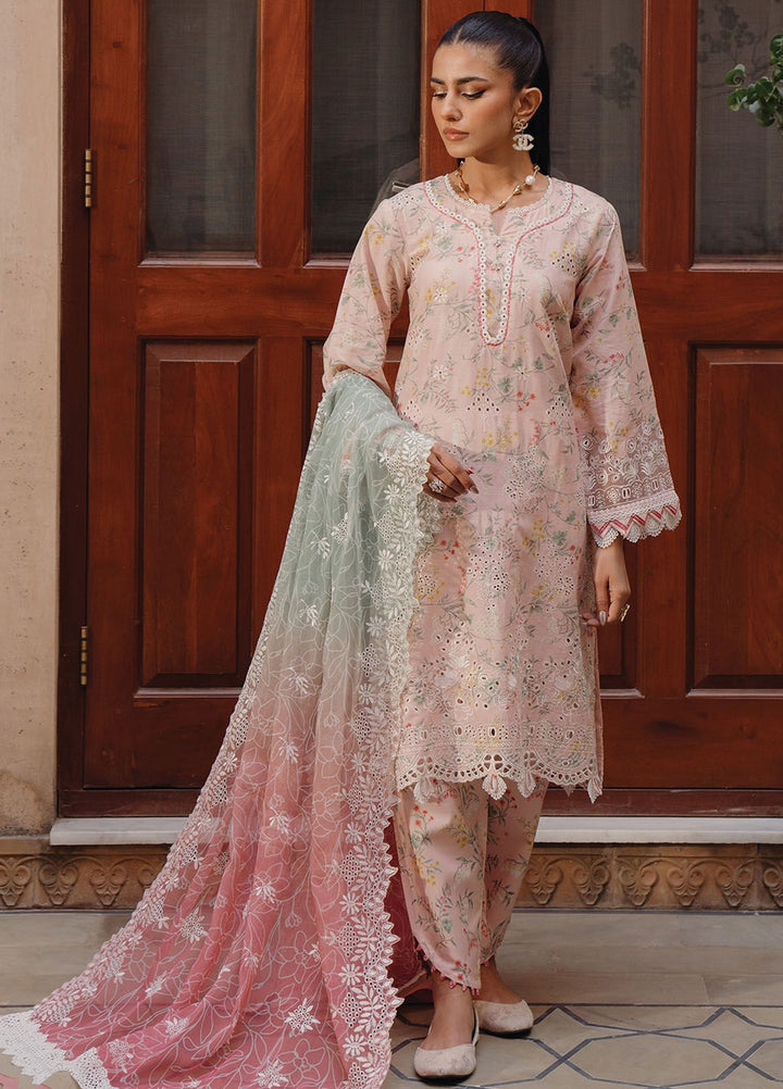 Farozaan By Xenia Formals Embroidered Lawn Suit Unstitched 3 Piece ZE24F 02 Zubeena - Summer Collection