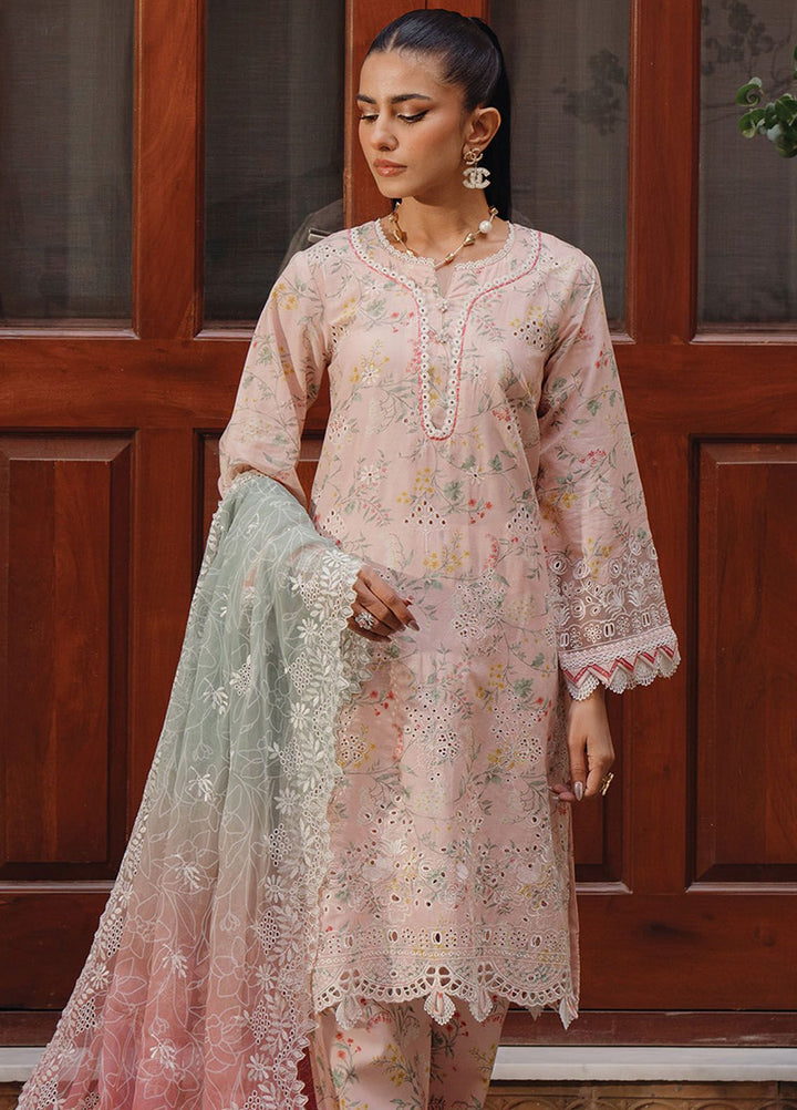 Farozaan By Xenia Formals Embroidered Lawn Suit Unstitched 3 Piece ZE24F 02 Zubeena - Summer Collection