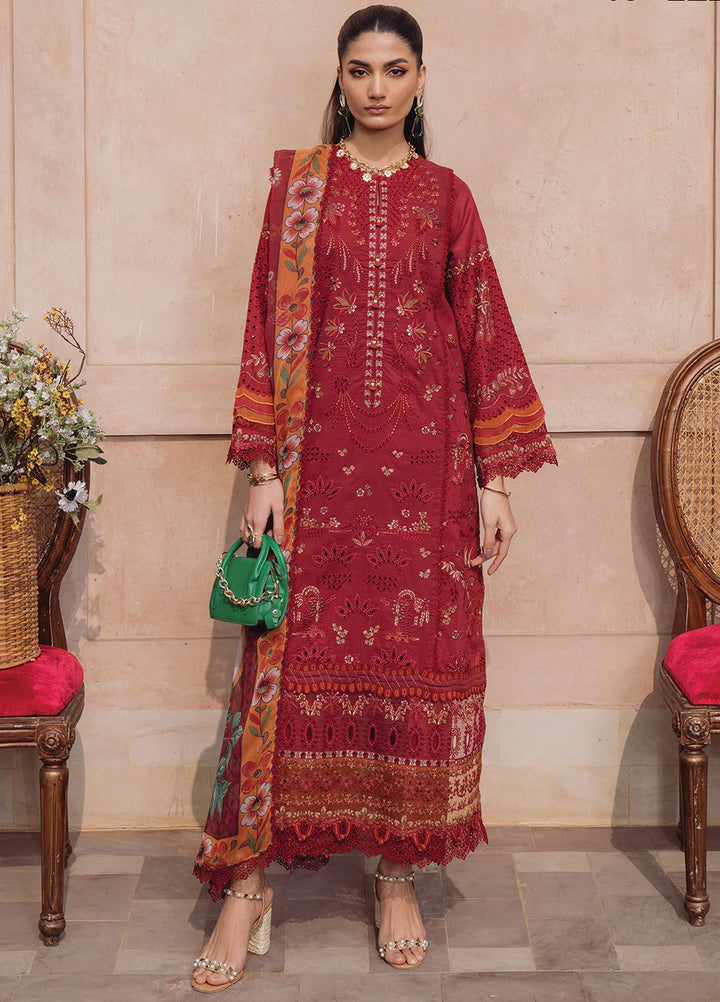 Farozaan By Xenia Formals Embroidered Lawn Suit Unstitched 3 Piece ZE24F 03 Zeba - Summer Collection