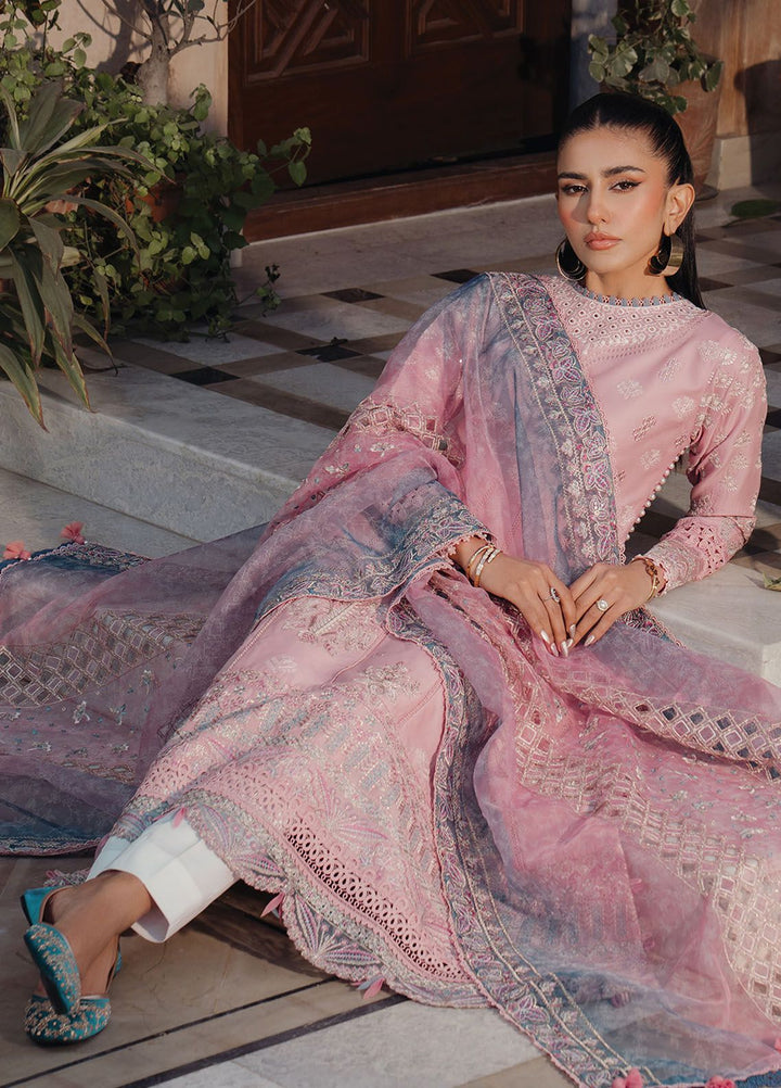 Farozaan By Xenia Formals Embroidered Lawn Suit Unstitched 3 Piece ZE24F 04 Tazim - Summer Collection
