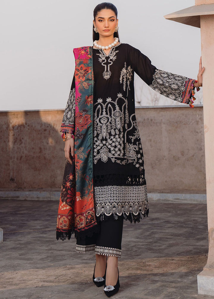Farozaan By Xenia Formals Embroidered Lawn Suit Unstitched 3 Piece ZE24F 05 Adan - Summer Collection