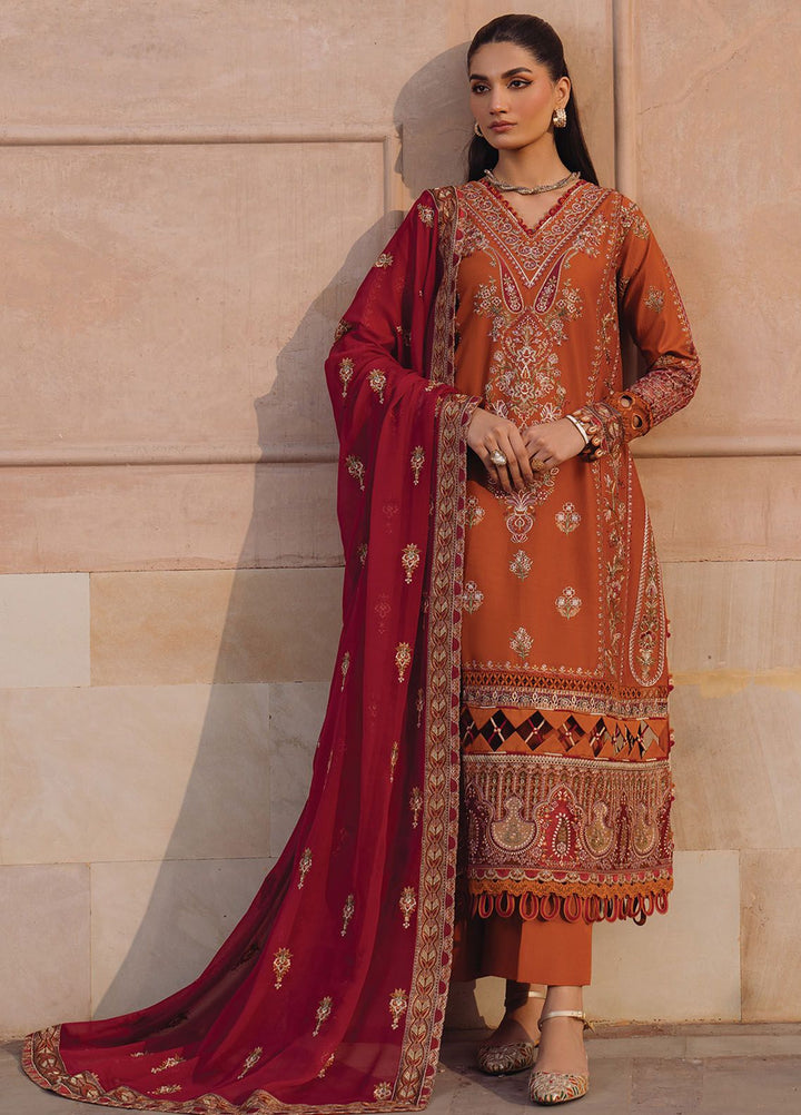 Farozaan By Xenia Formals Embroidered Lawn Suit Unstitched 3 Piece ZE24F 06 Zafeerah - Summer Collection