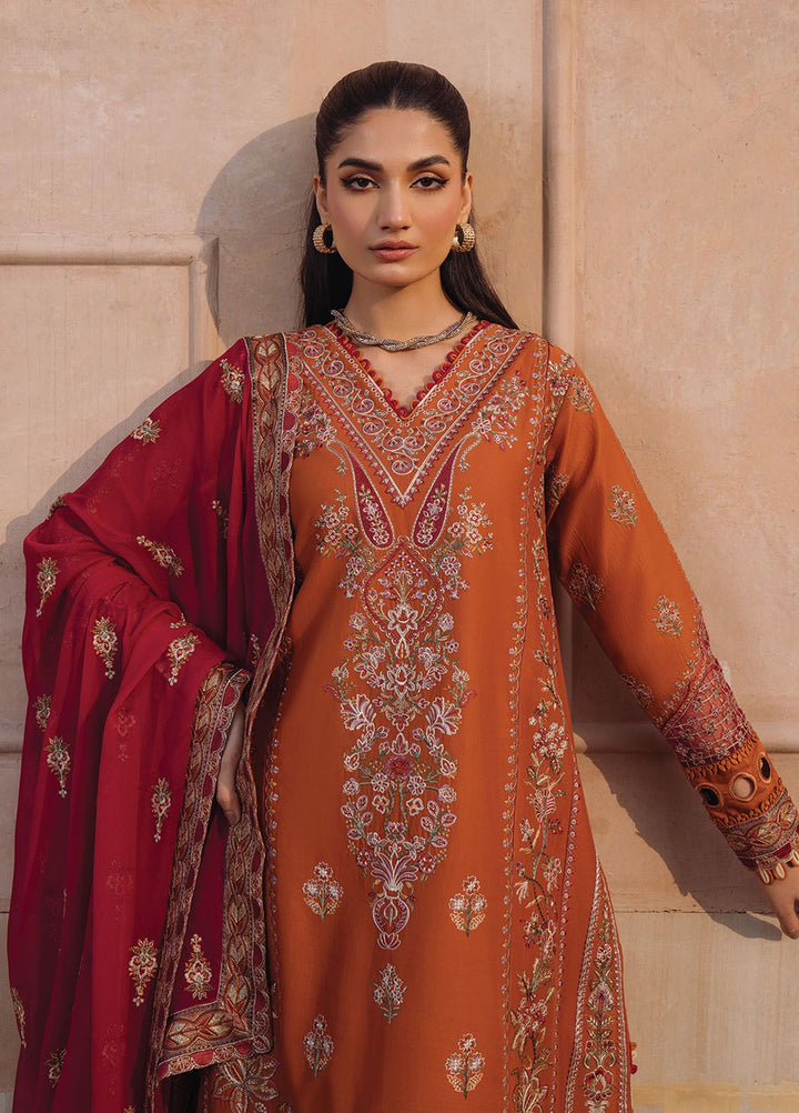 Farozaan By Xenia Formals Embroidered Lawn Suit Unstitched 3 Piece ZE24F 06 Zafeerah - Summer Collection