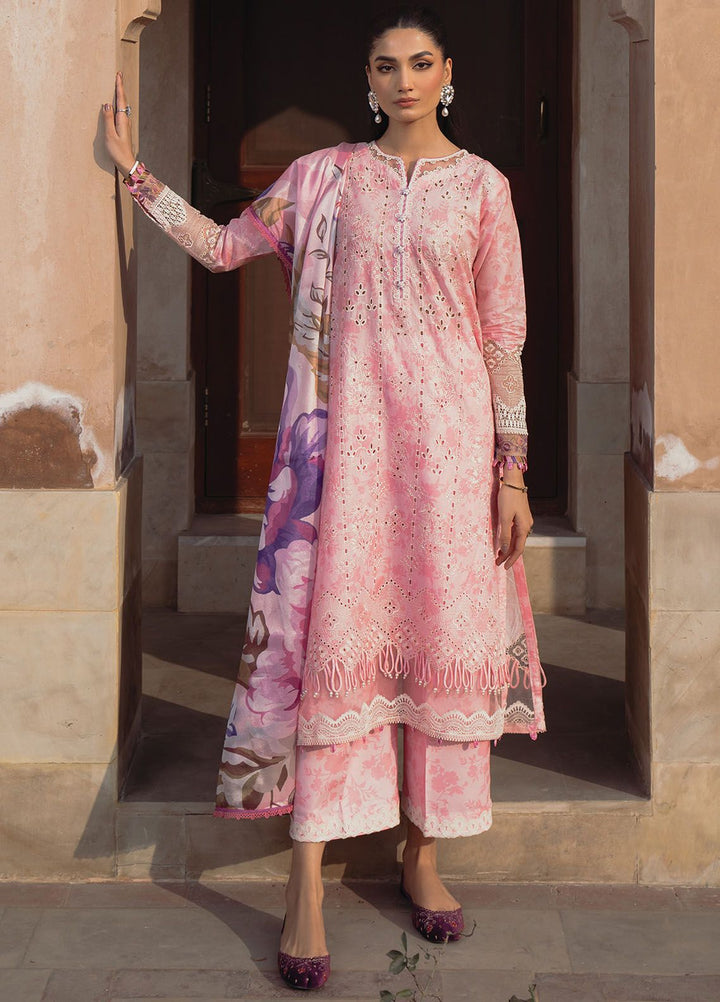 Farozaan By Xenia Formals Embroidered Lawn Suit Unstitched 3 Piece ZE24F 07 Afaf - Summer Collection
