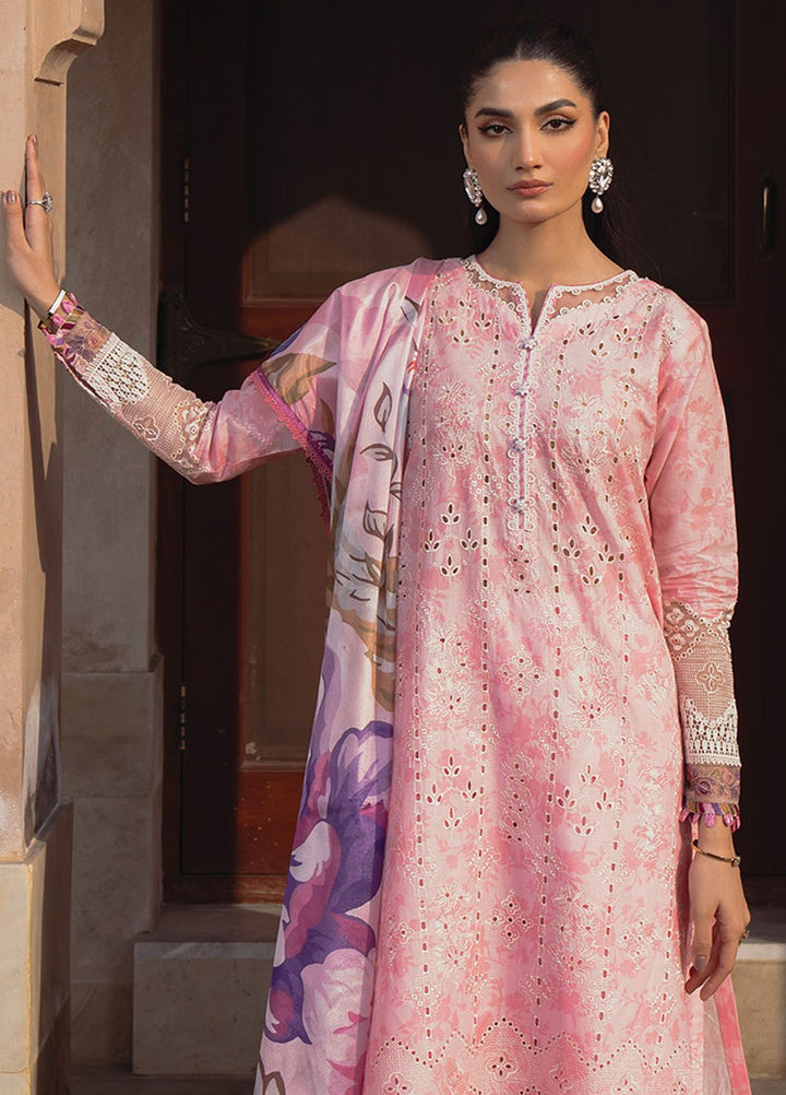Farozaan By Xenia Formals Embroidered Lawn Suit Unstitched 3 Piece ZE24F 07 Afaf - Summer Collection