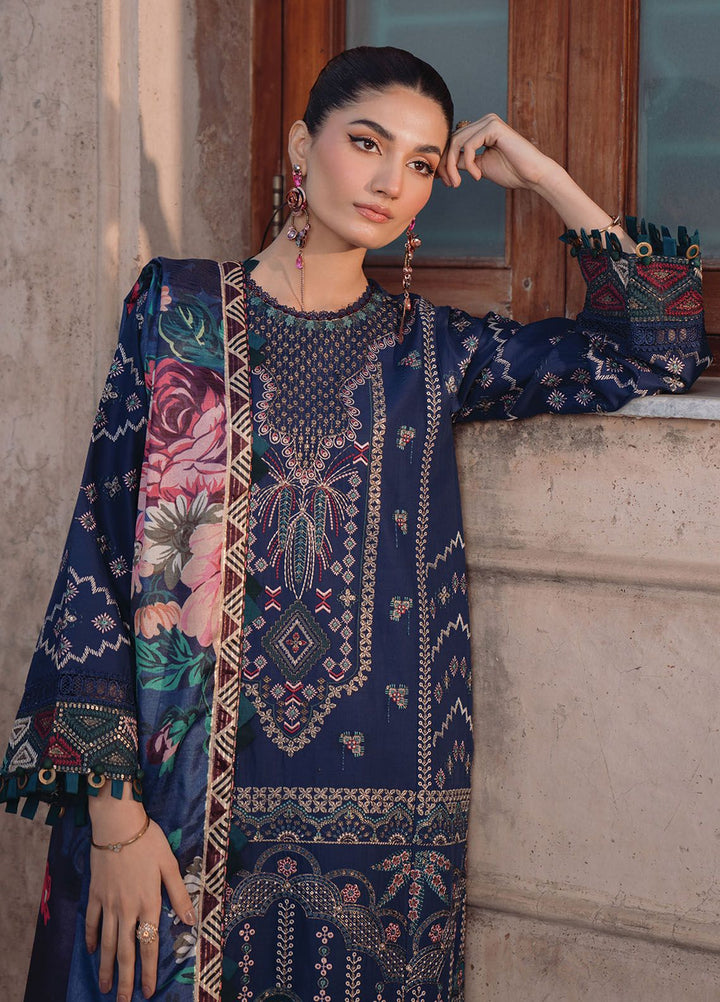 Farozaan By Xenia Formals Embroidered Lawn Suit Unstitched 3 Piece ZE24F 08 Aali - Summer Collection