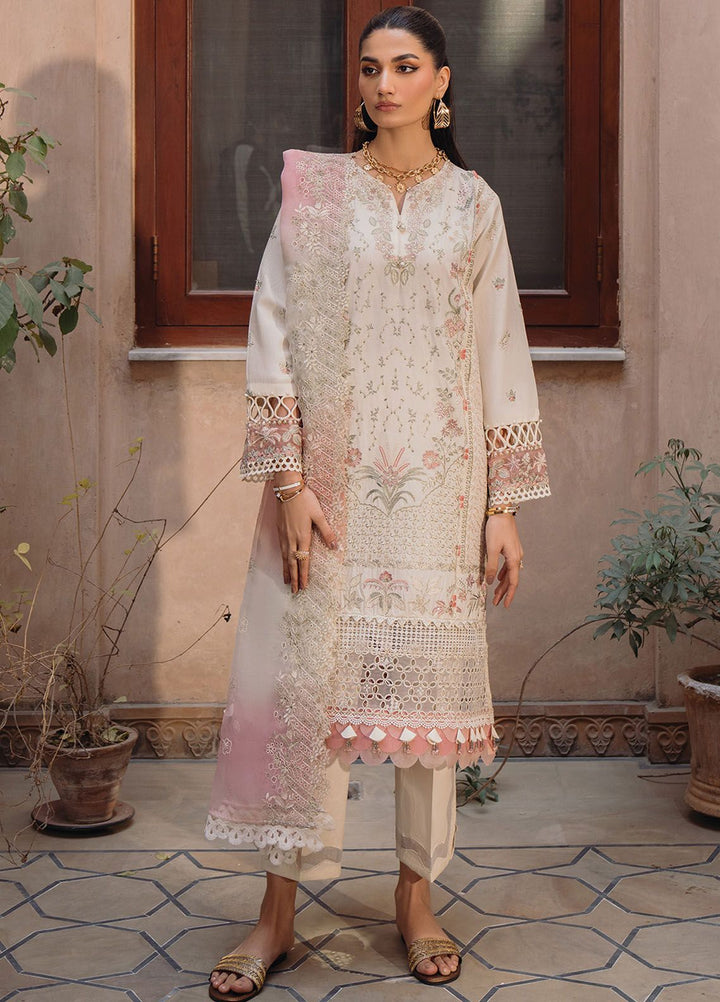 Farozaan By Xenia Formals Embroidered Lawn Suit Unstitched 3 Piece ZE24F 09 Varta - Summer Collection
