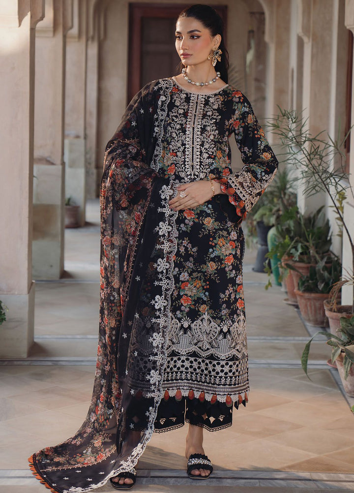 Farozaan By Xenia Formals Embroidered Lawn Suit Unstitched 3 Piece ZE24F 10 Tabani - Summer Collection